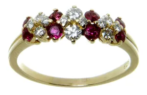 1.10ct Ruby & Diamond Band Ring