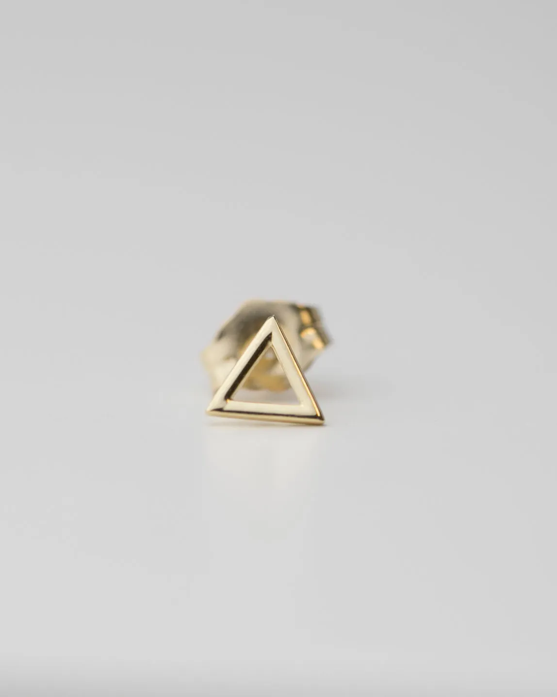 14k Triangle Studs