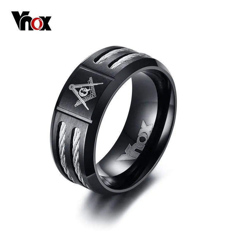 9 mm stainless steel Ring for Men