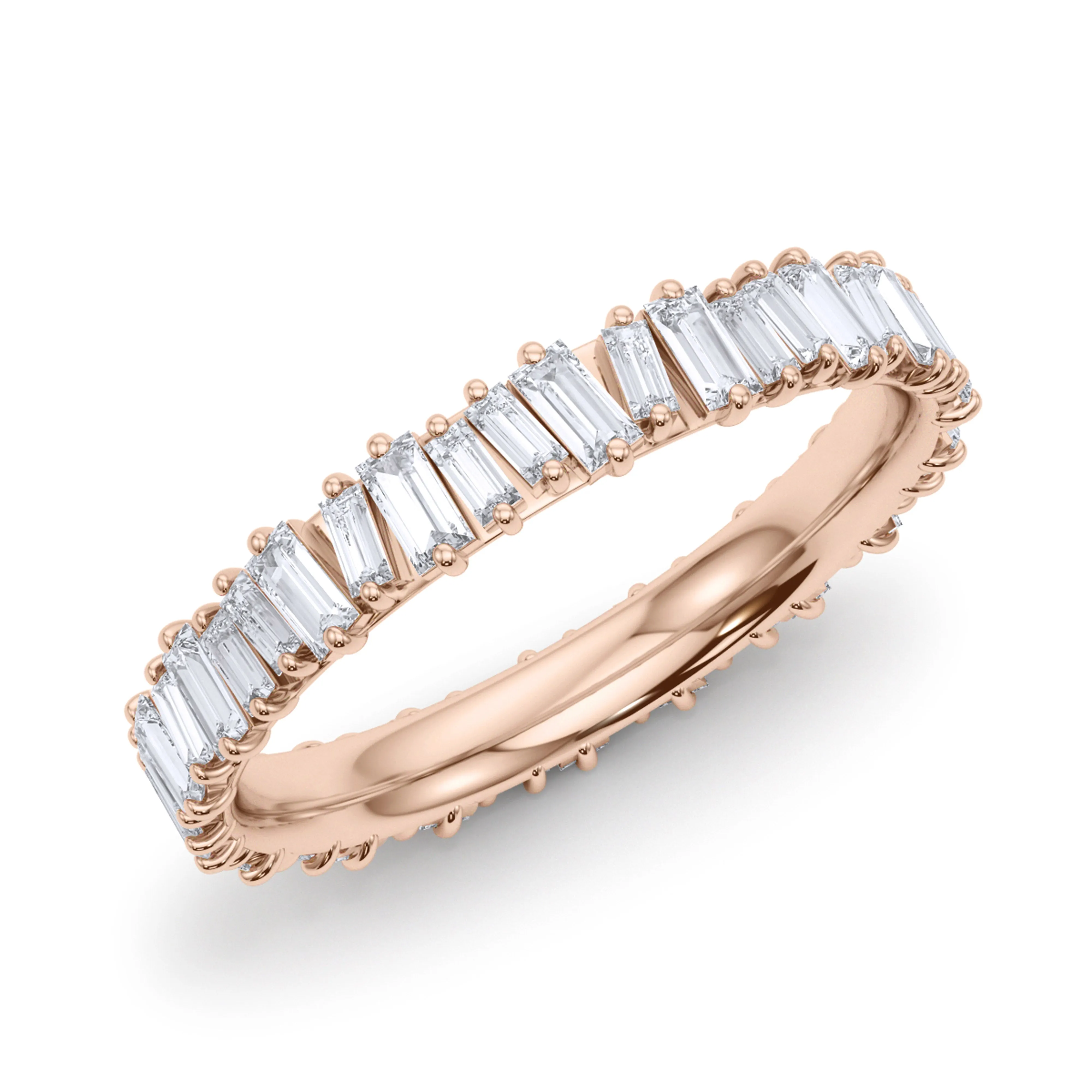 Baguette vertical eternity band