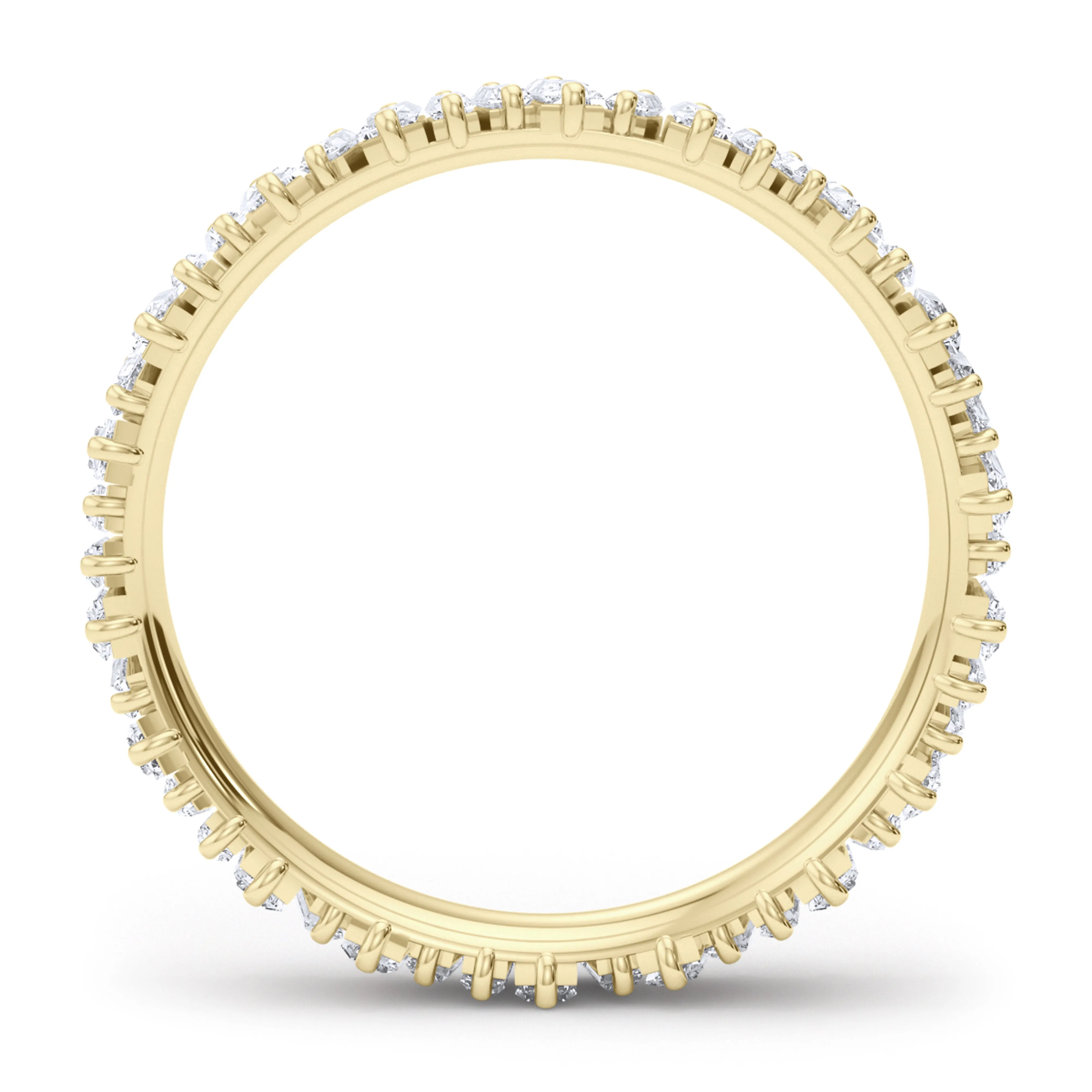 Baguette vertical eternity band