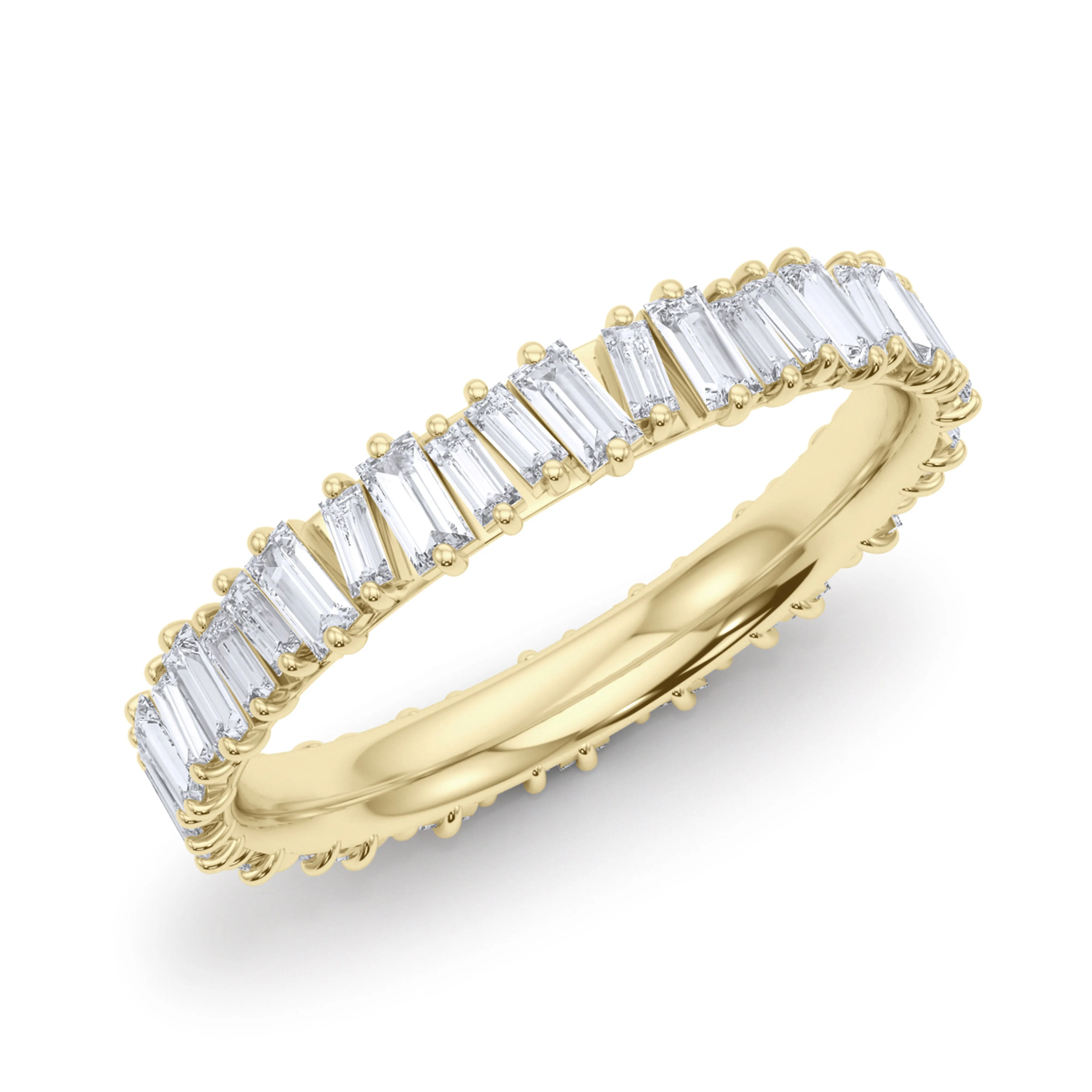 Baguette vertical eternity band