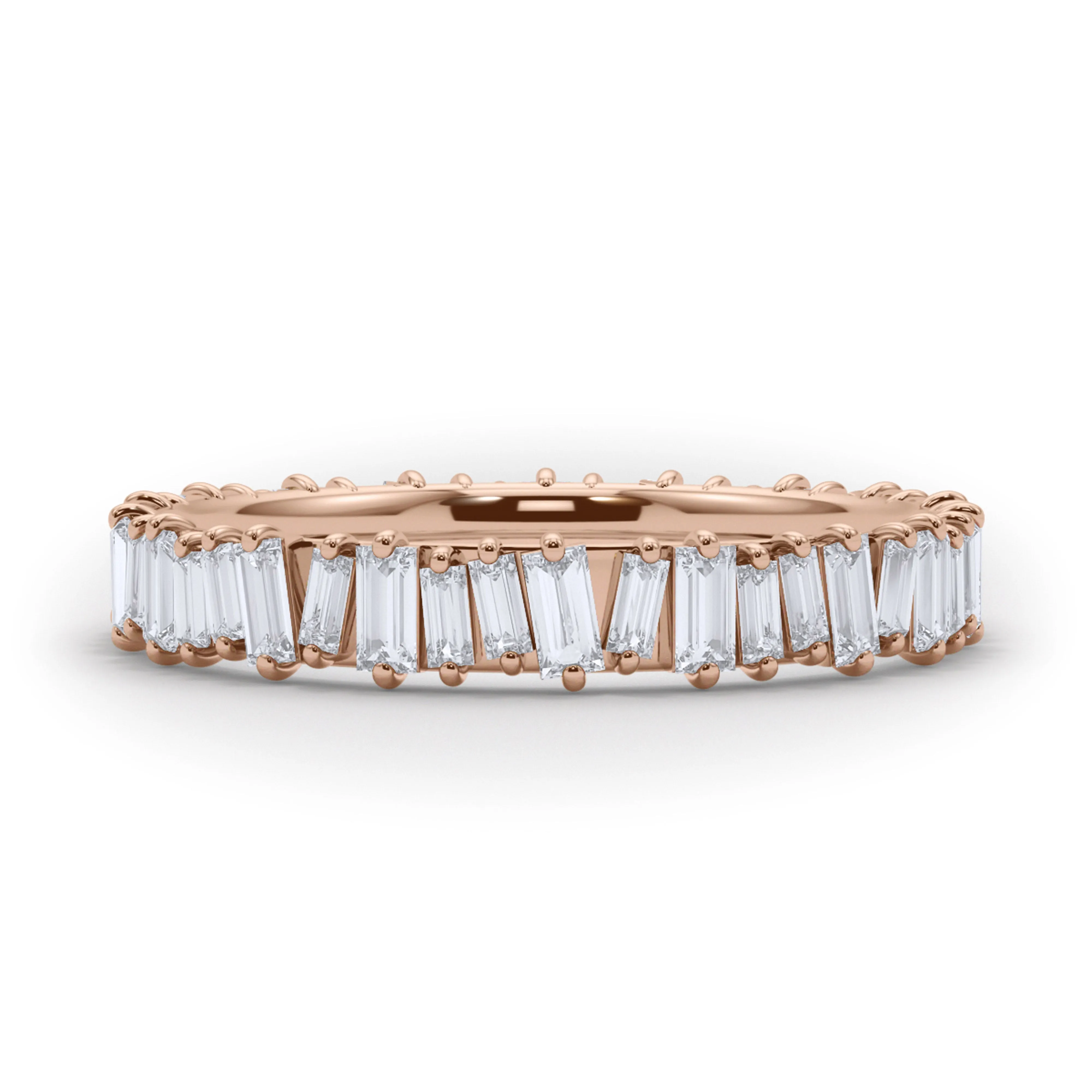 Baguette vertical eternity band