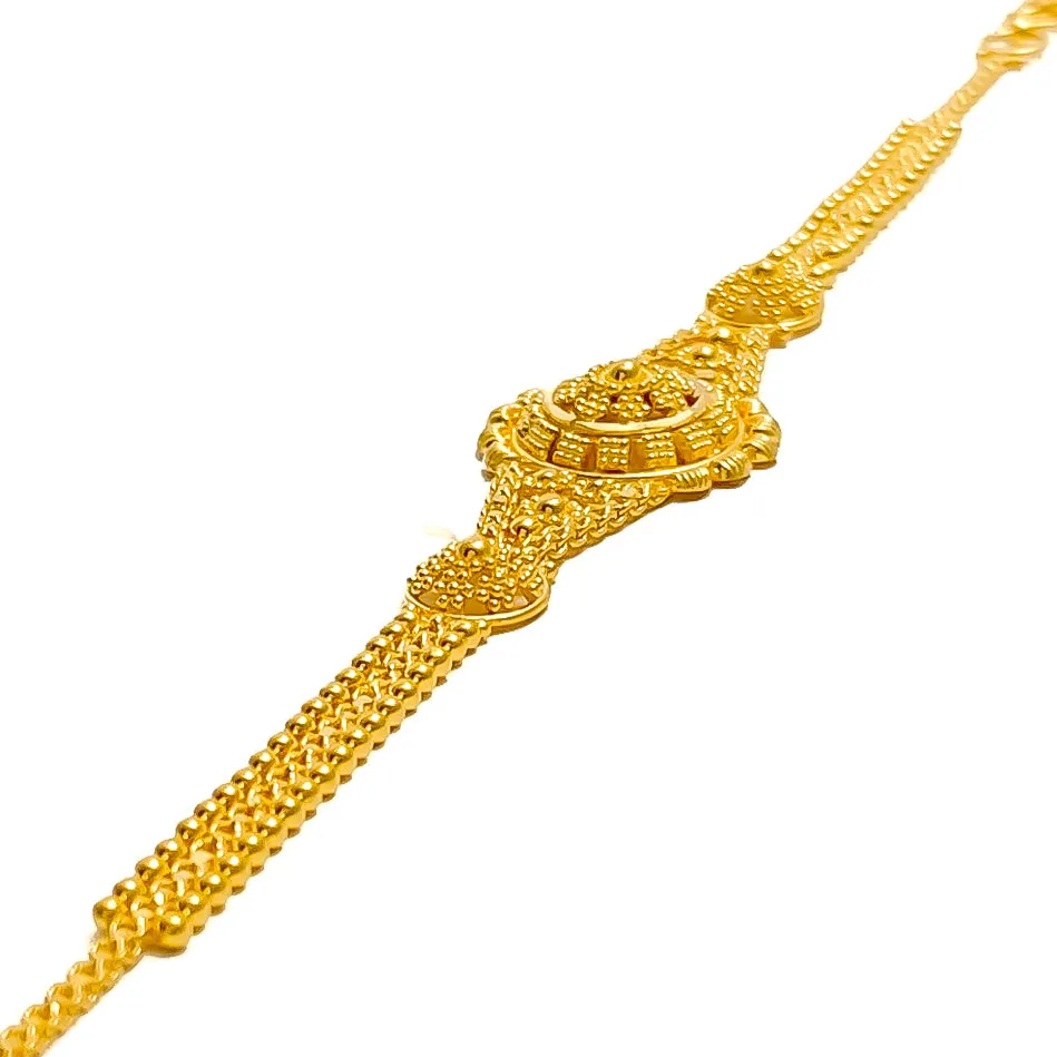 Bespoke Artistic 22k Gold Bracelet