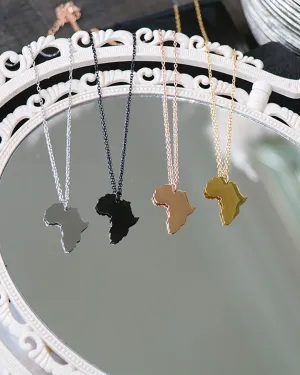 Birthplace Map Necklace- Africa