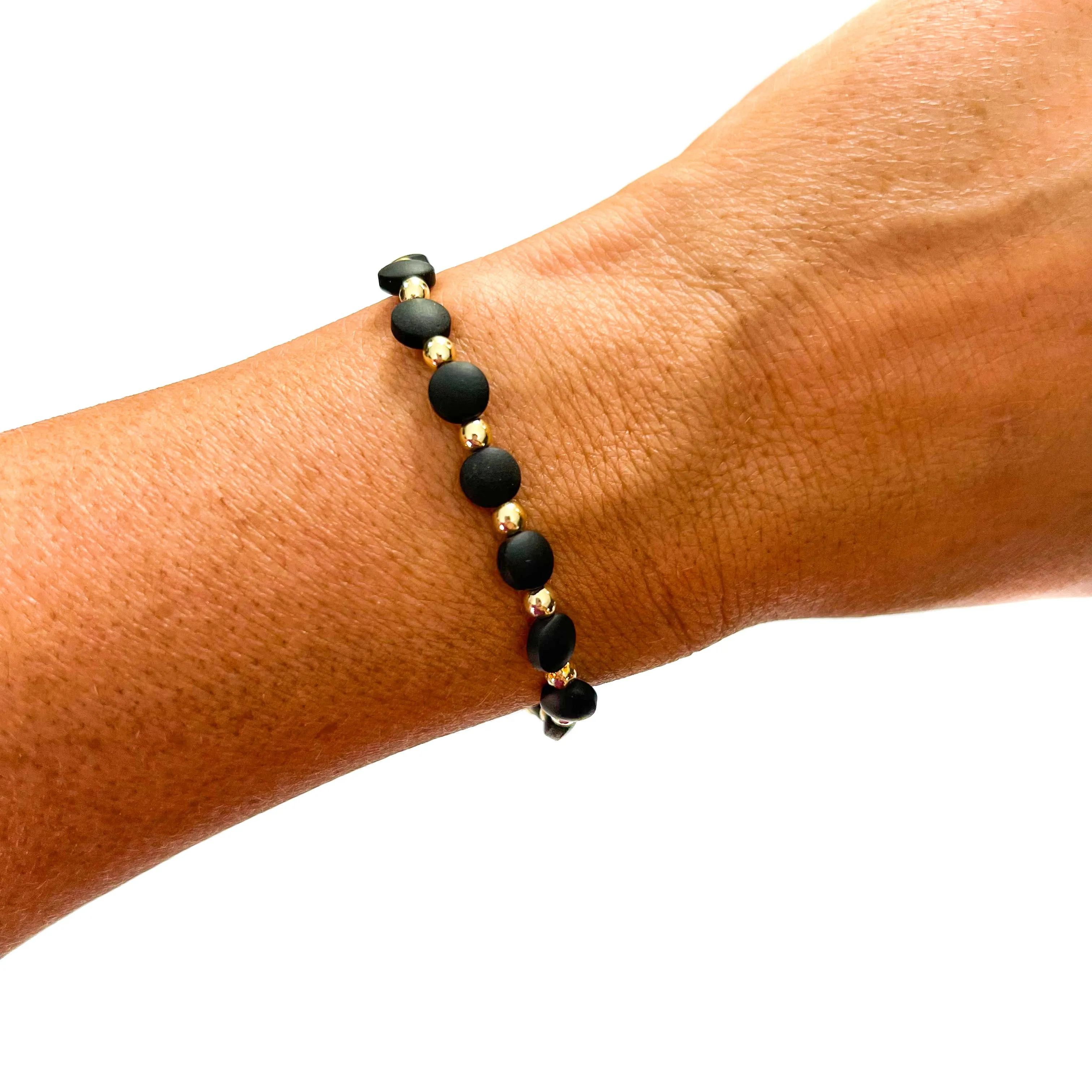 Black Mix Bead Bracelets