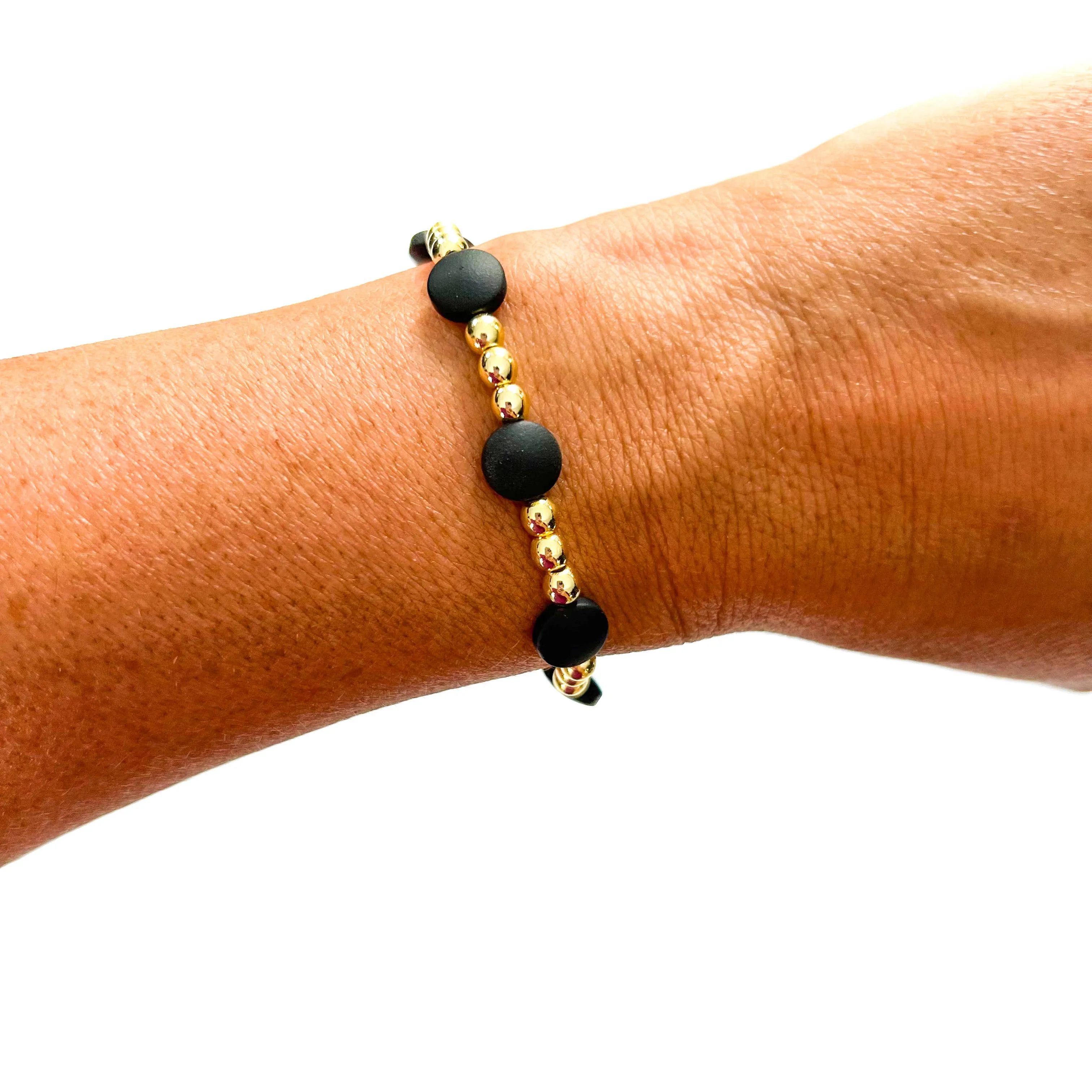 Black Mix Bead Bracelets