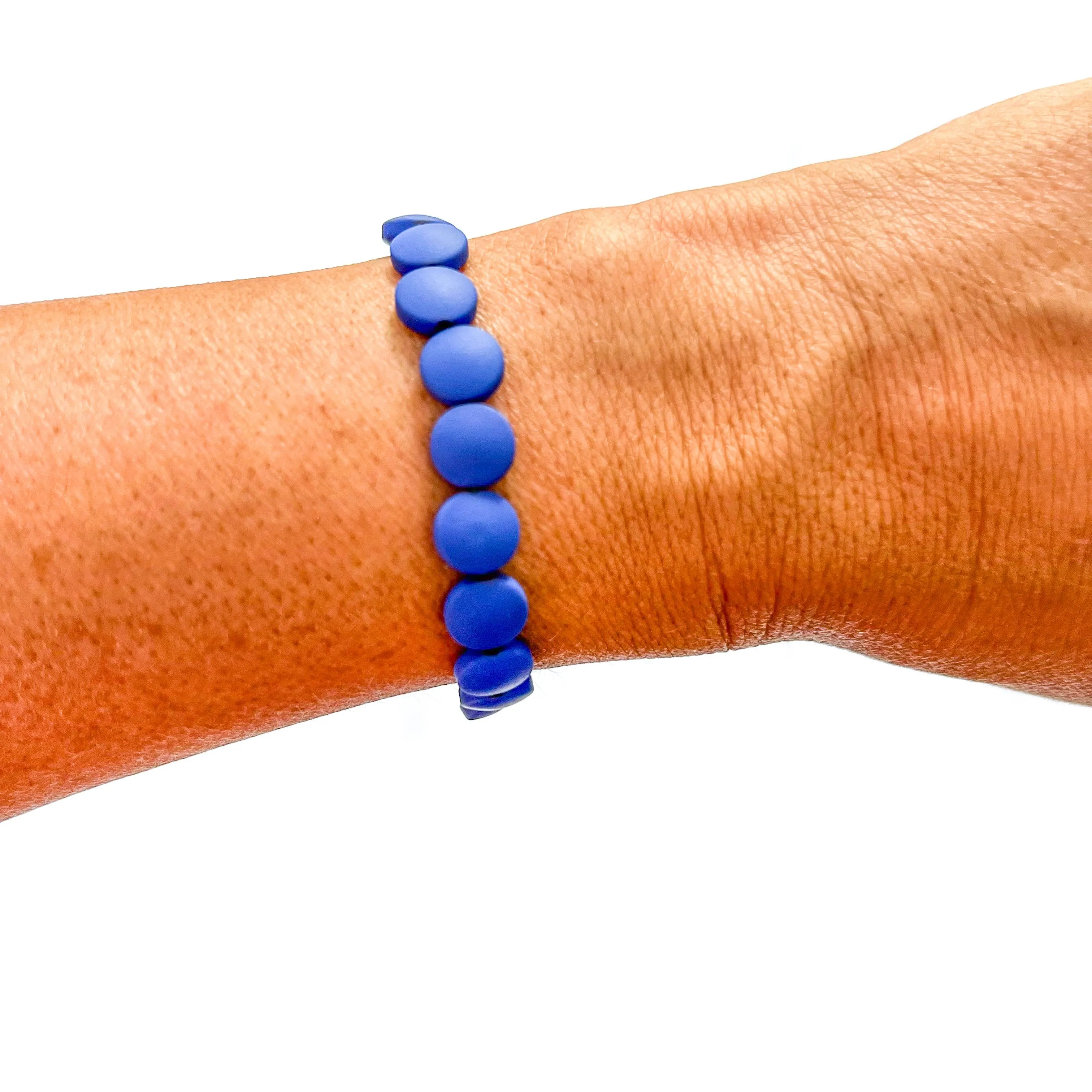 Blue Mix Bead Bracelets