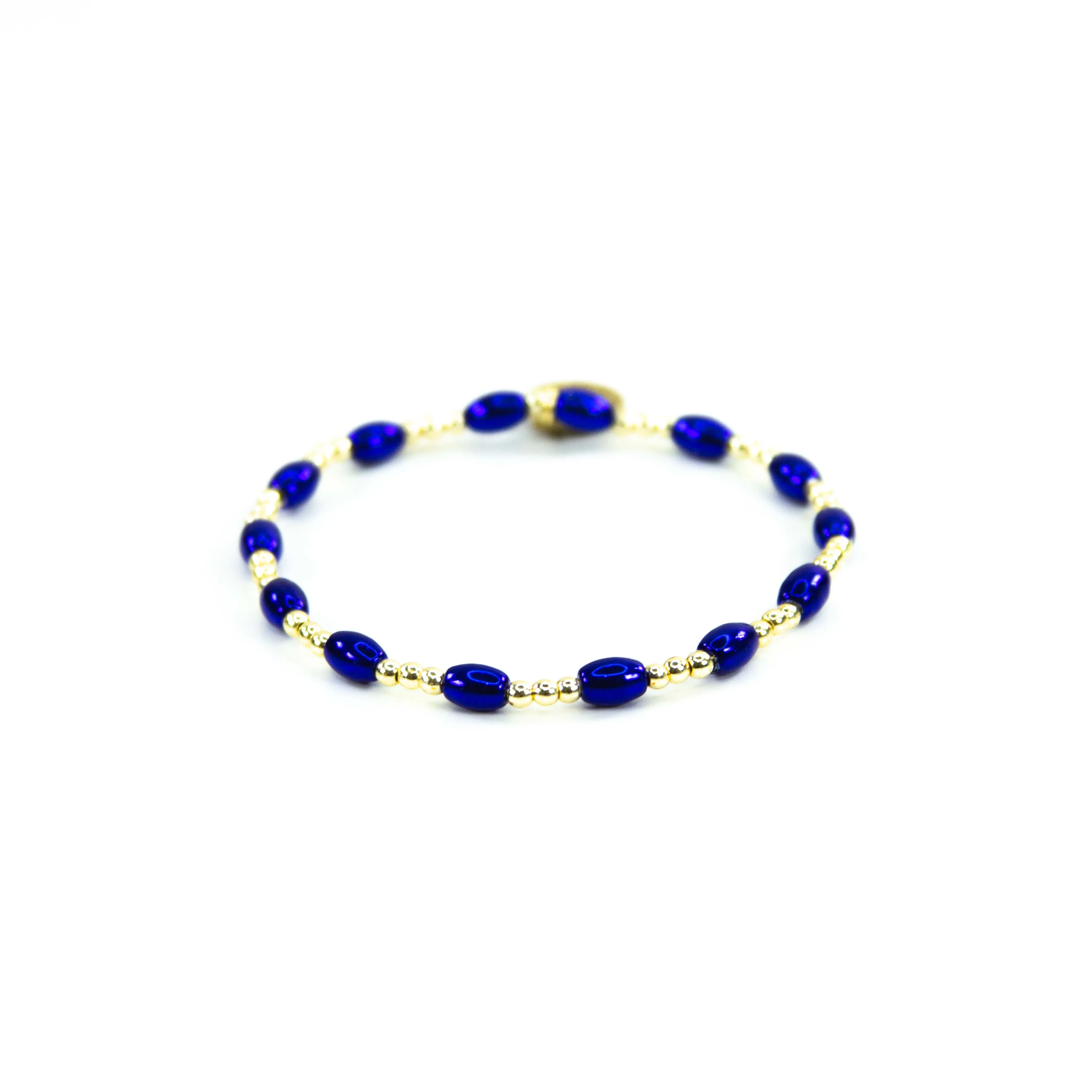 Blue Mix Bead Bracelets