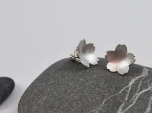 Cherry Blossom Studs in Silver