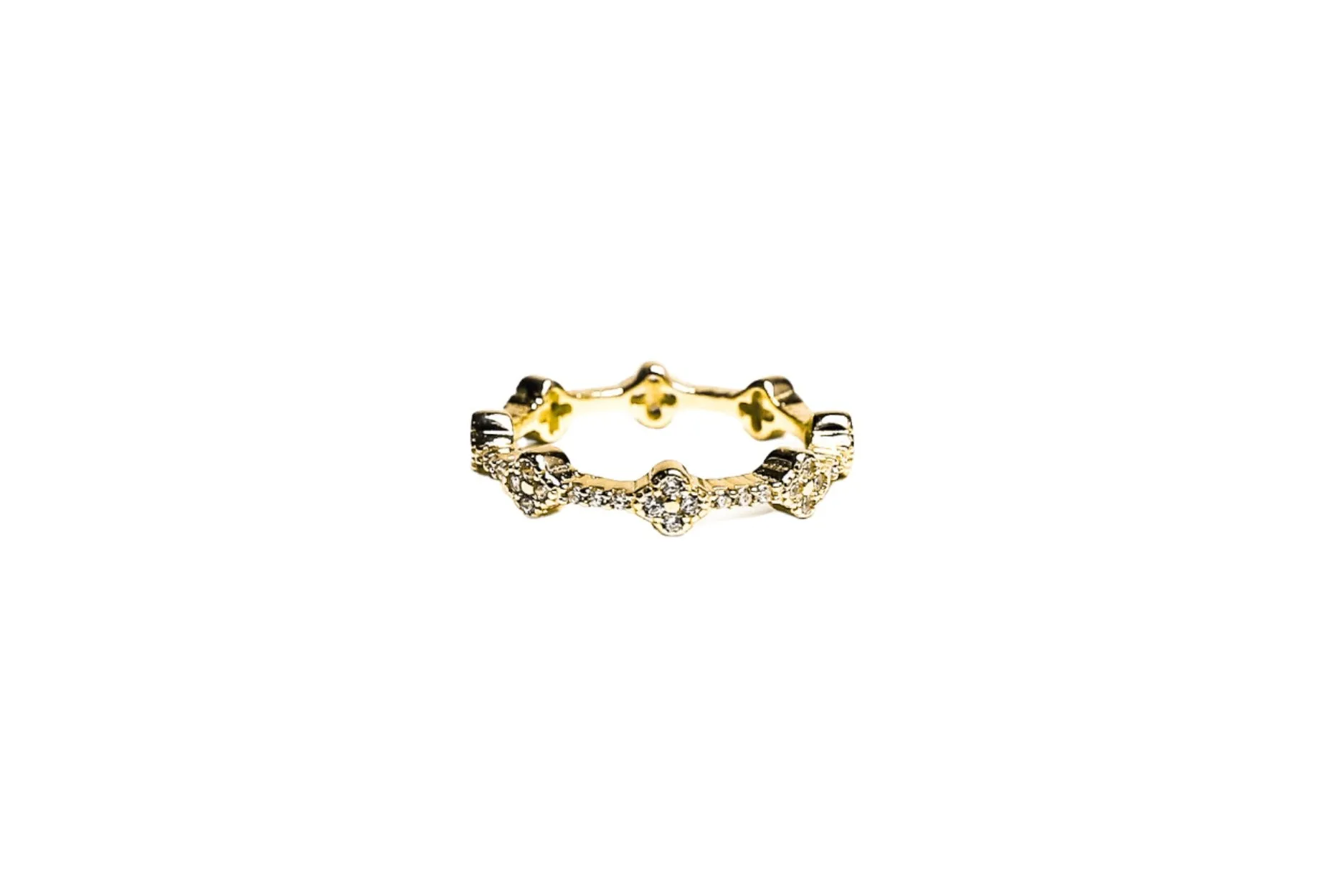 Clover Vermeil Ring