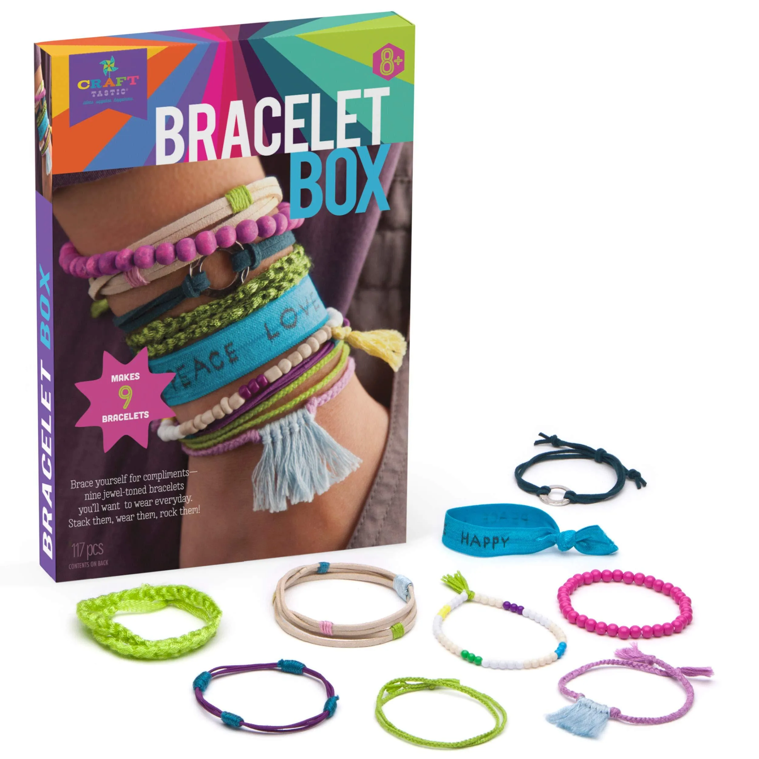 Craft-Tastic Bracelet Baking Craft Kit - Jewel Tones