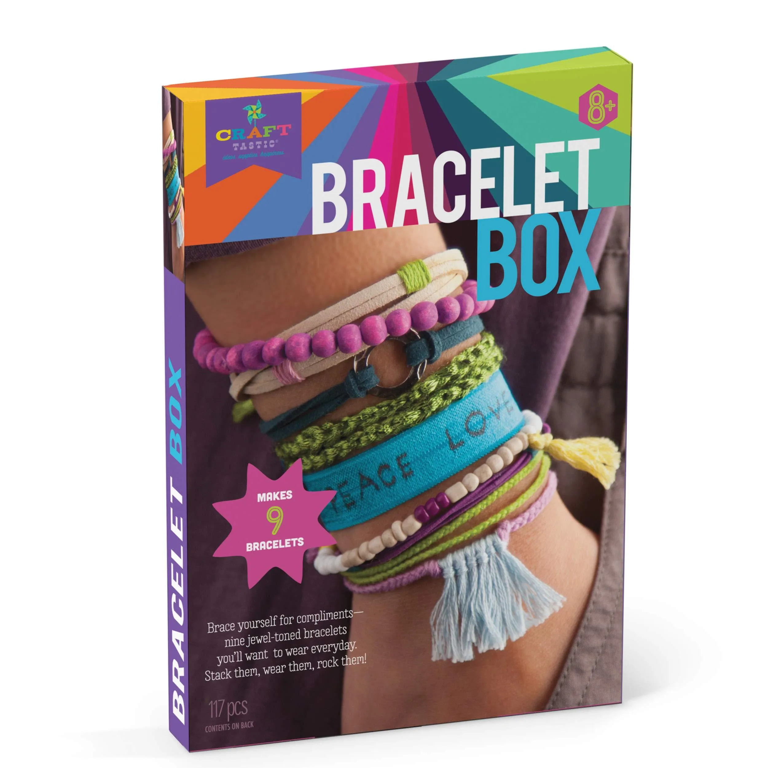 Craft-Tastic Bracelet Baking Craft Kit - Jewel Tones