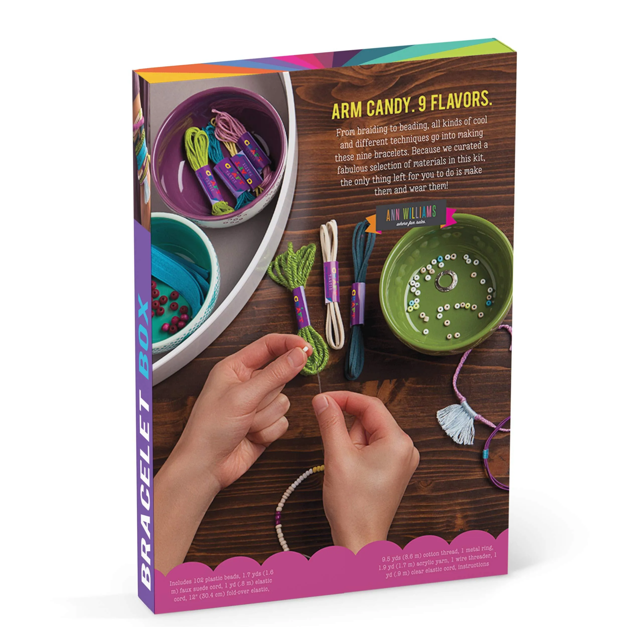 Craft-Tastic Bracelet Baking Craft Kit - Jewel Tones