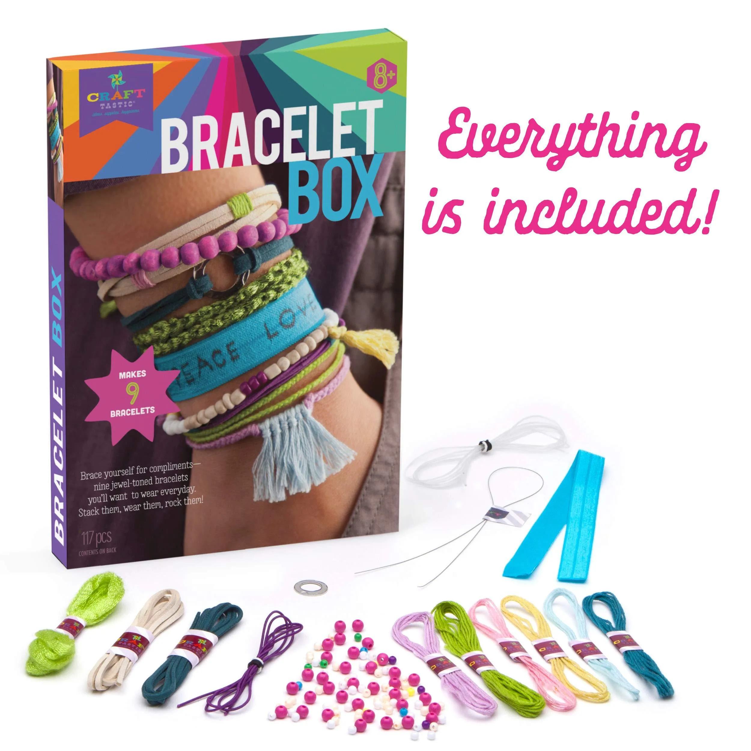 Craft-Tastic Bracelet Baking Craft Kit - Jewel Tones