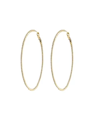 Diamond Large Hoops