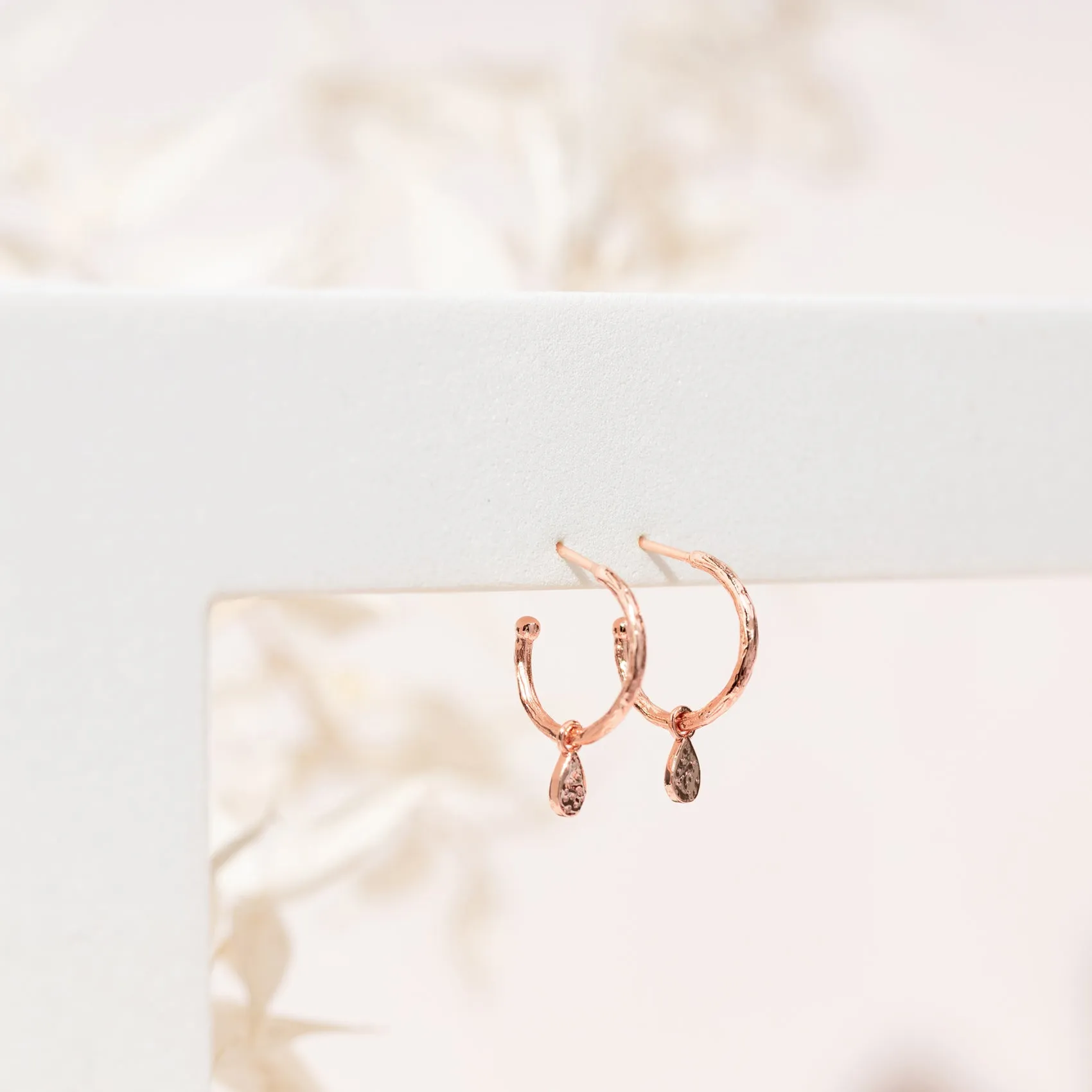 Drop Hammered Hoops