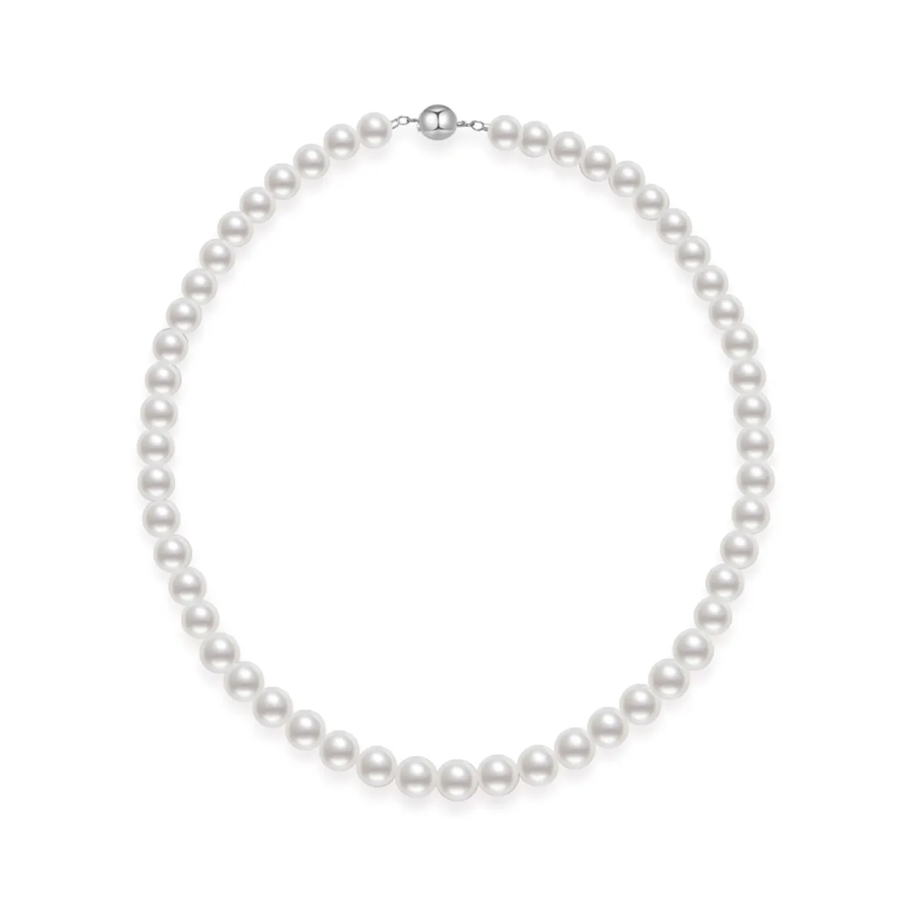 Elegent White Freshwater Pearl Necklace WN00094