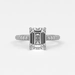 Emerald Cut Diamond Engagement Rings