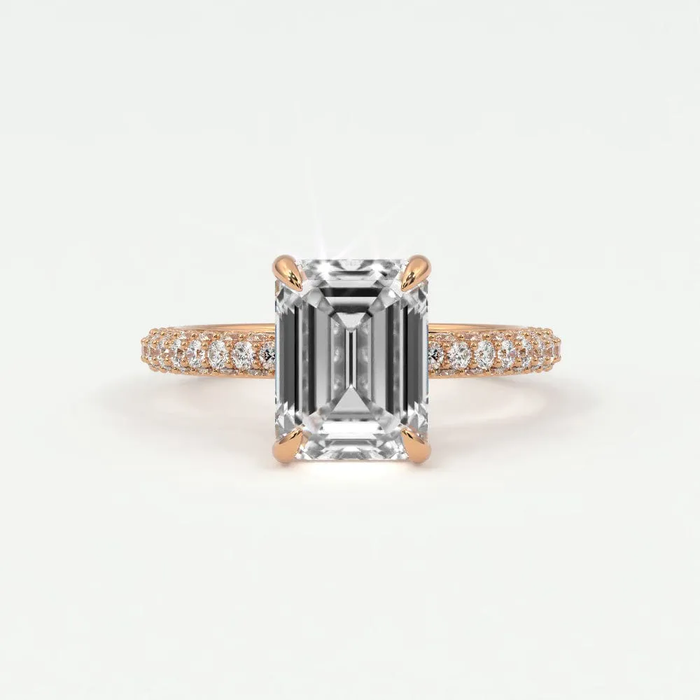 Emerald Cut Diamond Engagement Rings