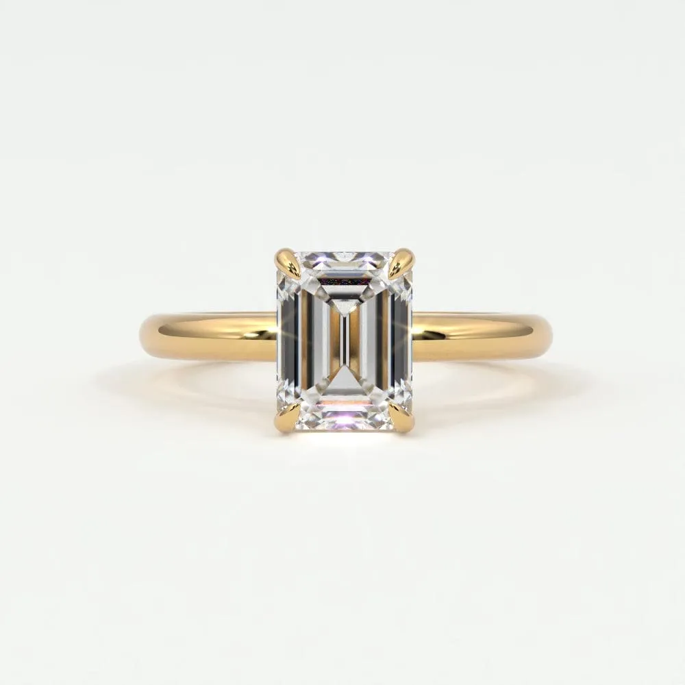 Emerald Cut Diamond Engagement Rings