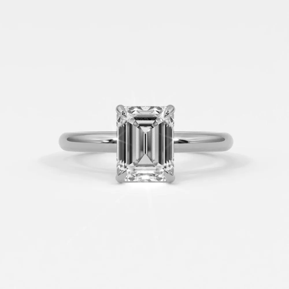 Emerald Cut Diamond Engagement Rings