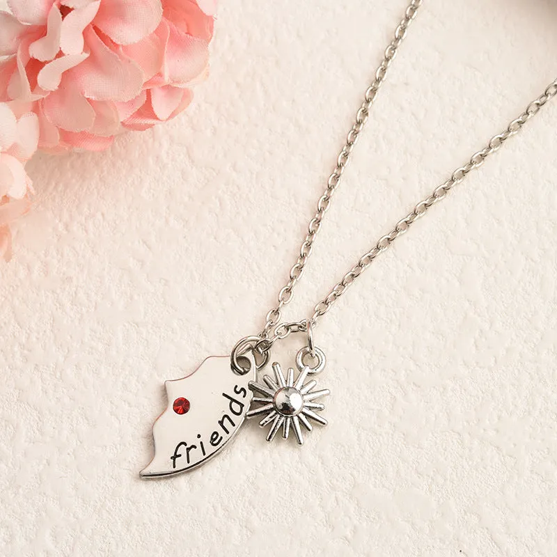 Engravable Best Friends Forever Necklaces Set for 3