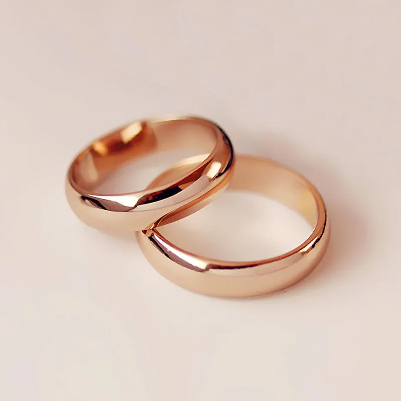 Italina 18K Rose Gold plated for women and men ring