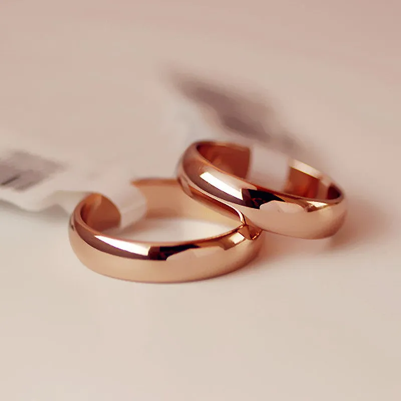 Italina 18K Rose Gold plated for women and men ring