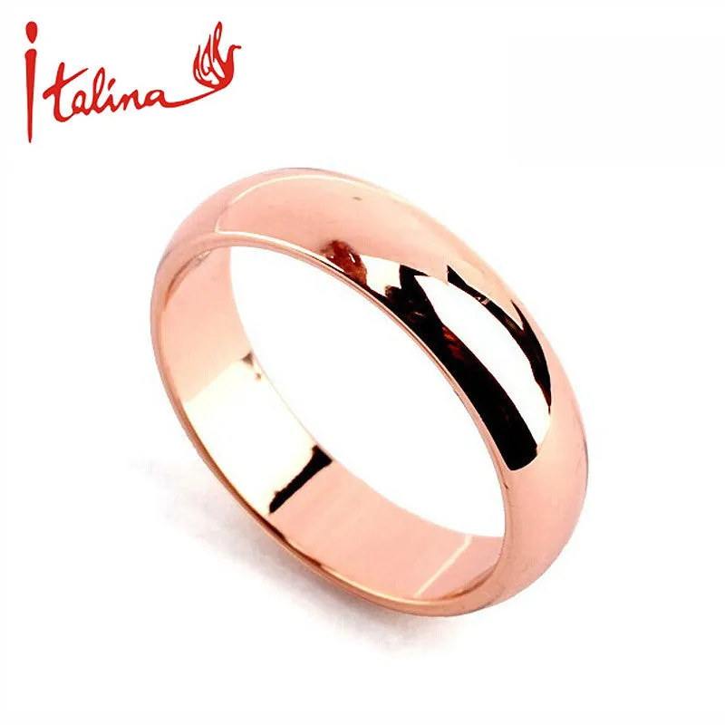 Italina 18K Rose Gold plated for women and men ring