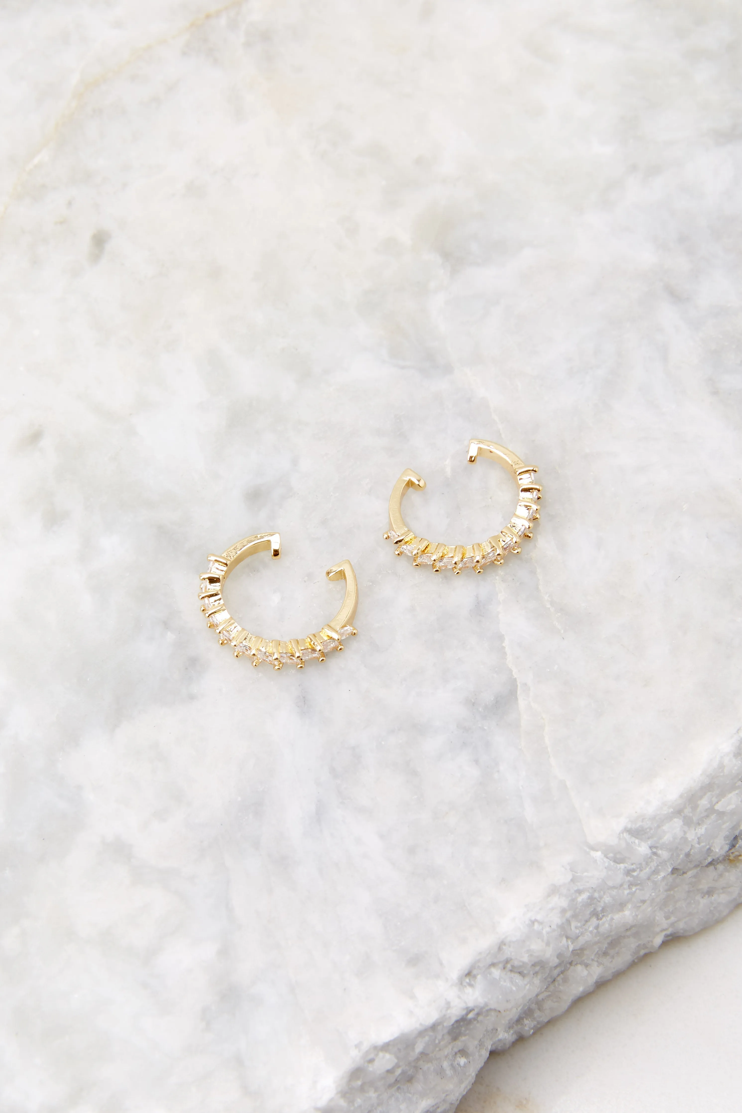 Jagged Gold Baguette Ear Cuff