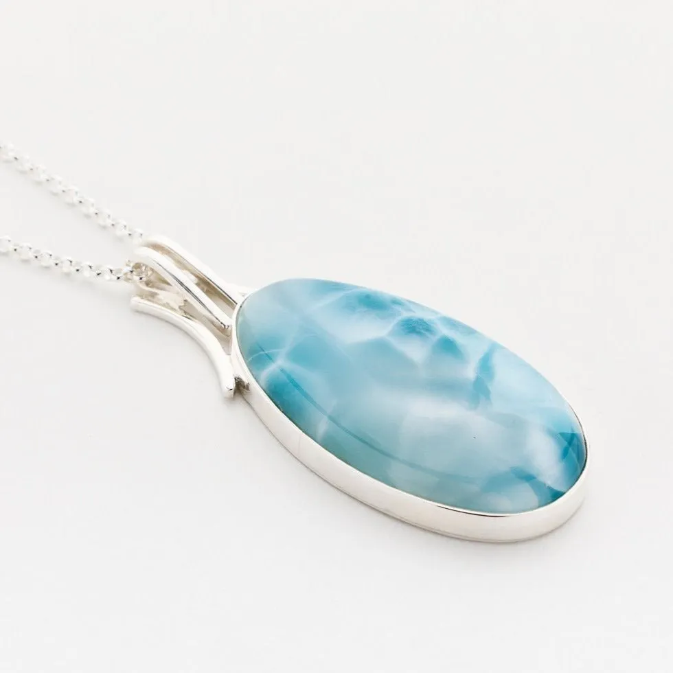 Larimar Oval Pendant Segovia