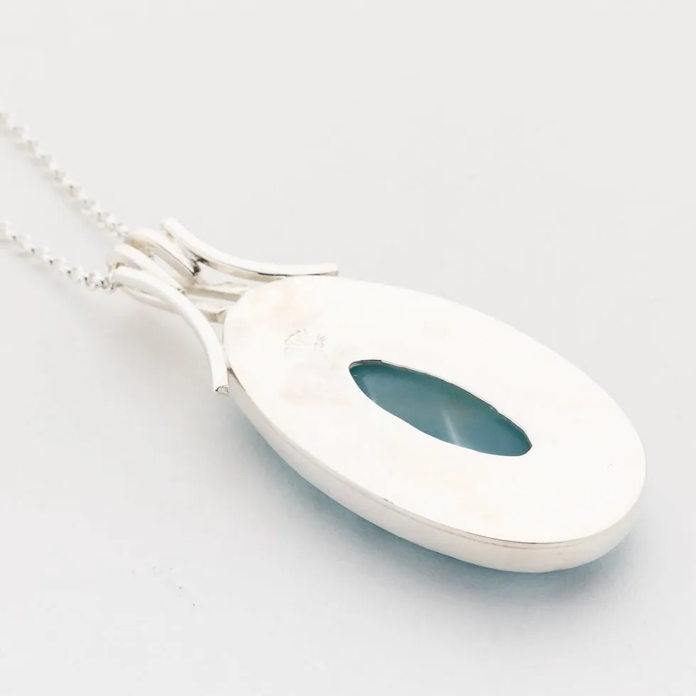 Larimar Oval Pendant Segovia