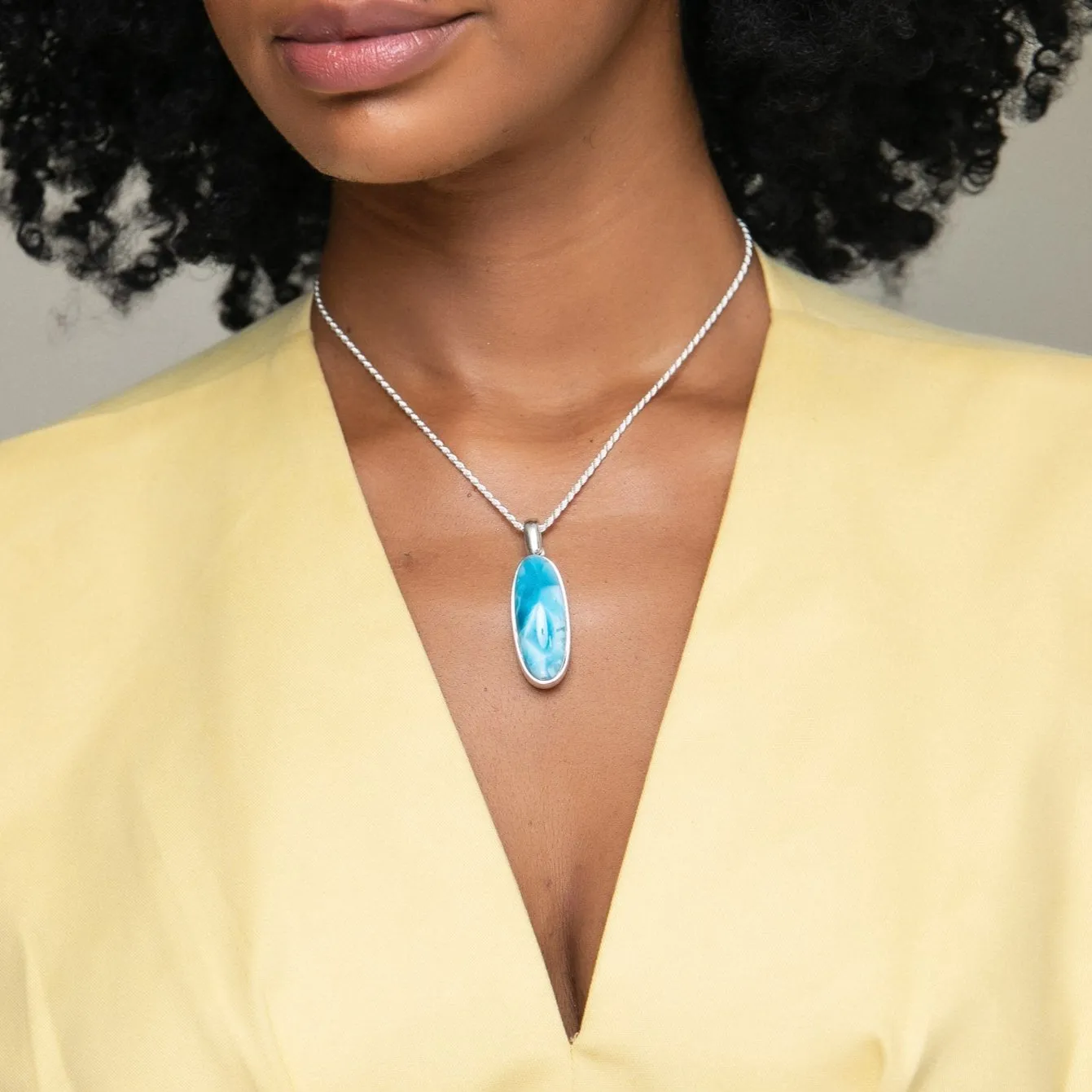 Larimar Pendant Mae