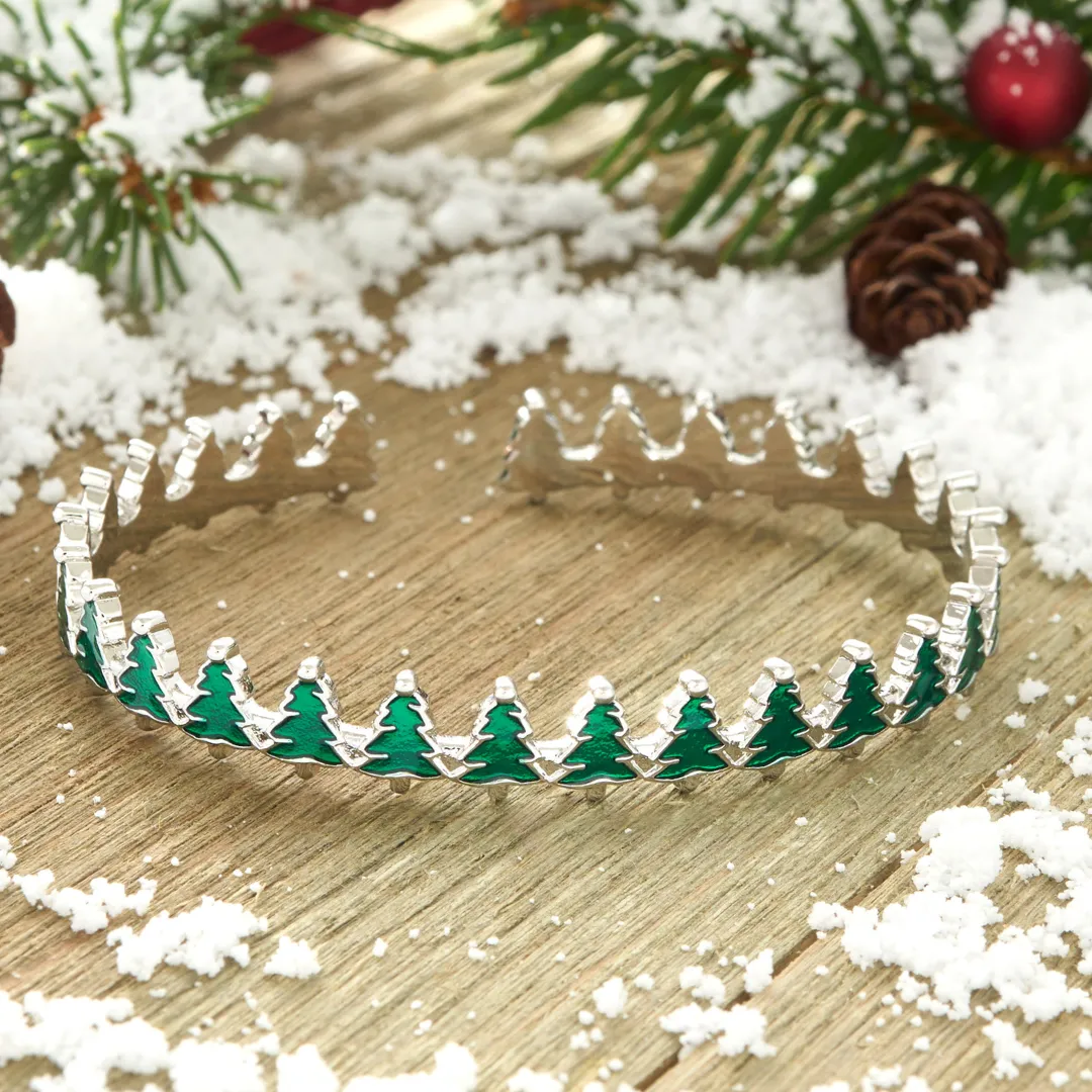 Little Pine Tree Cuff Bracelet