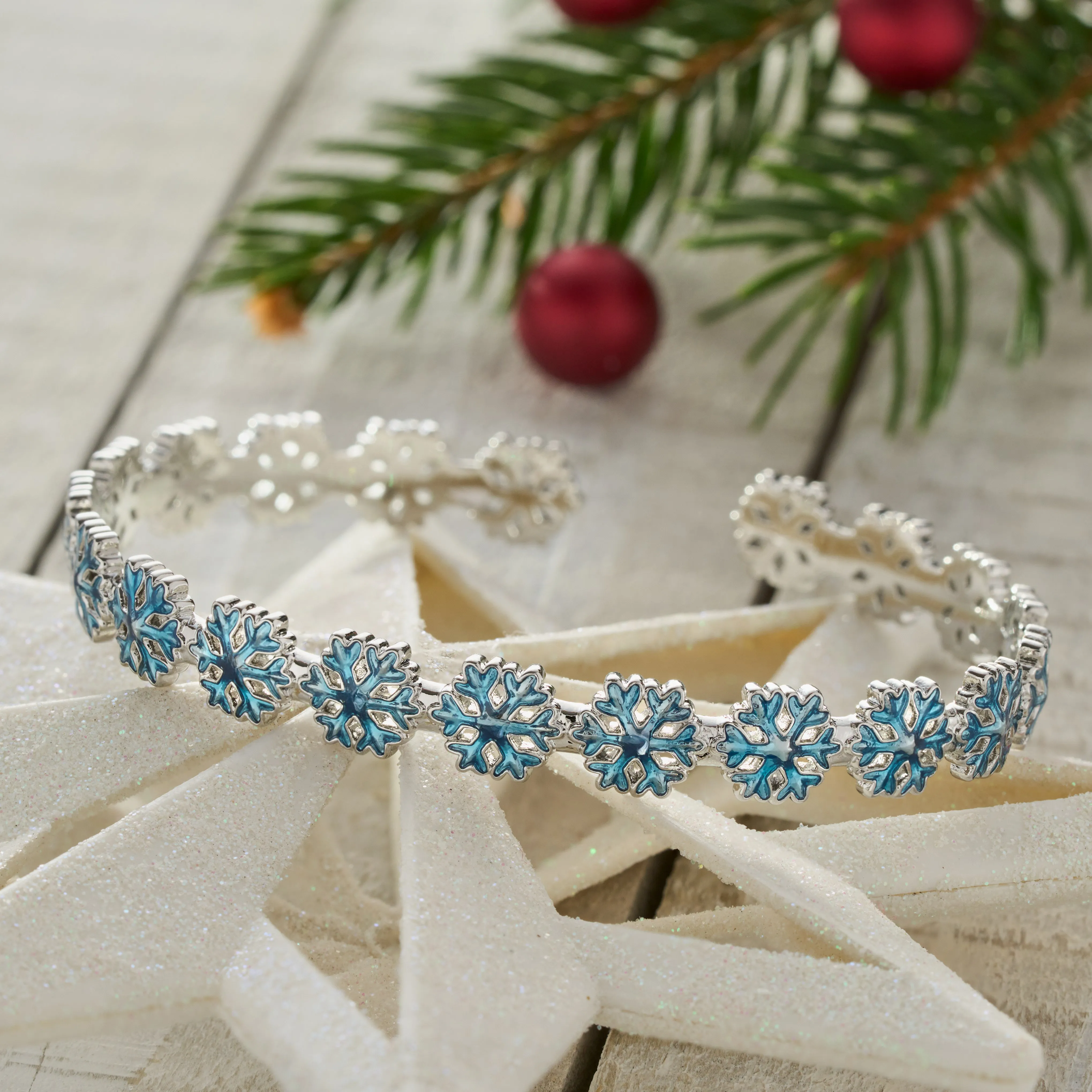 Little Snowflake Cuff Bracelet