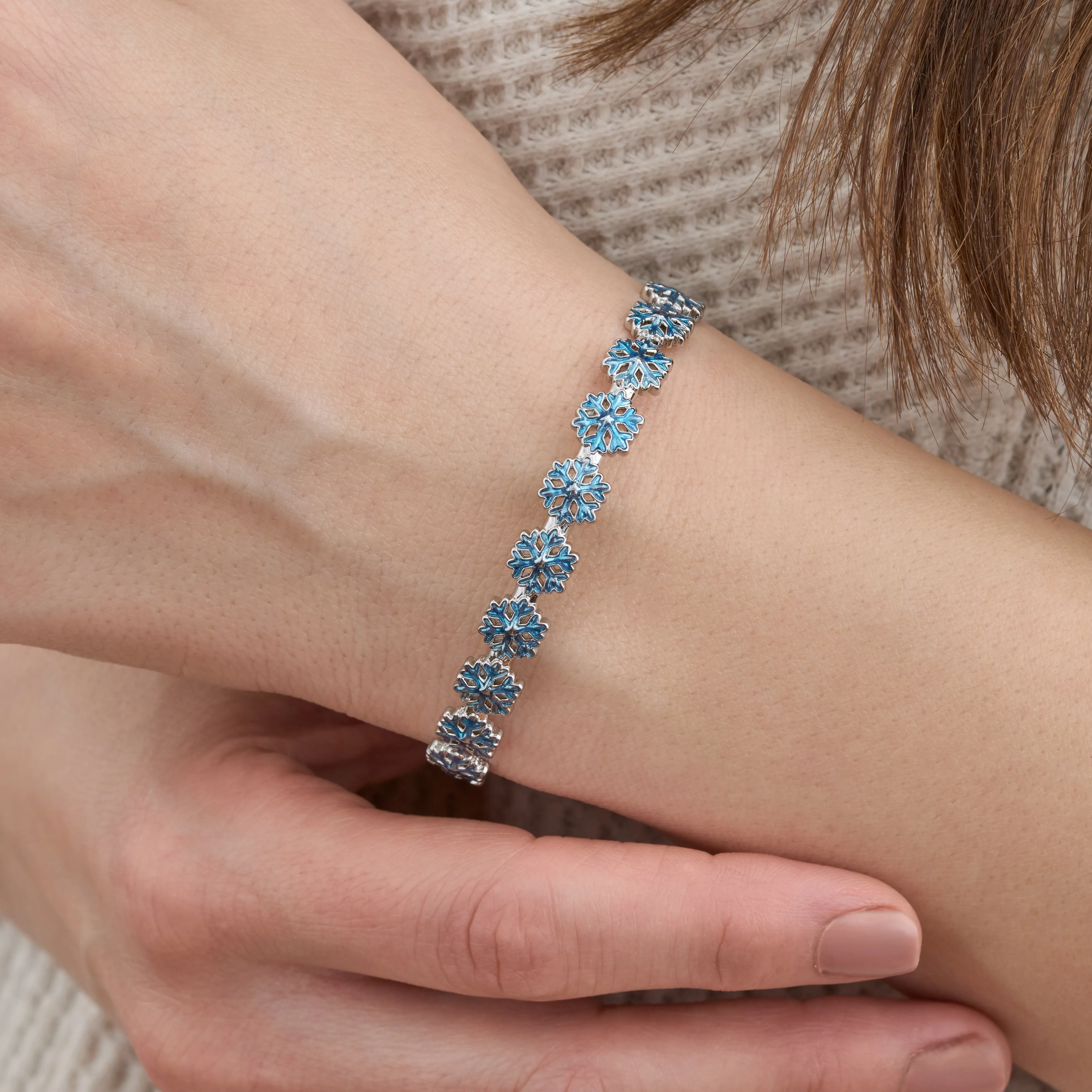 Little Snowflake Cuff Bracelet