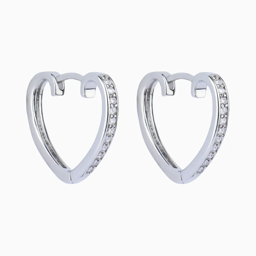 Love Charms Hoop Earrings