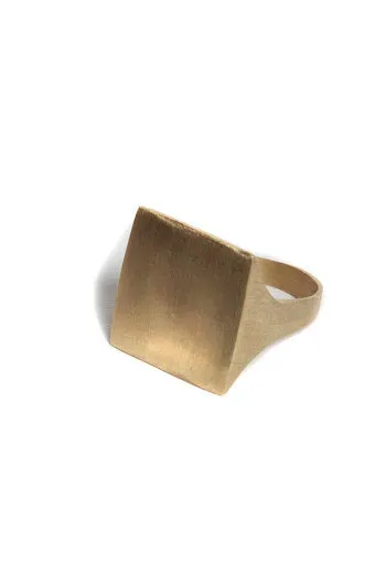 Monogram Square Signet Ring