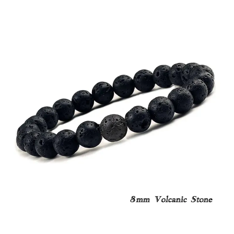 Natural Volcanic Stone Beads Bracelets