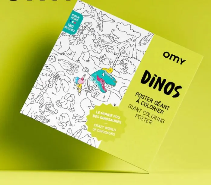 OMY Giant Coloring Poster (100 x 70cm) - 12 Designs