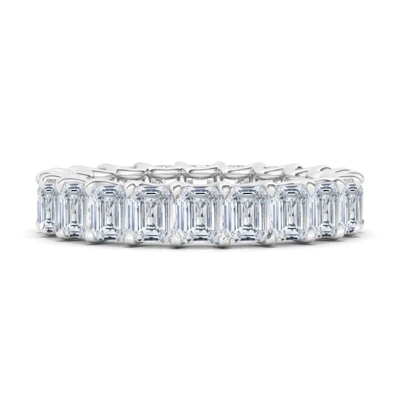 Petite Emerald Cut Diamond Eternity Band