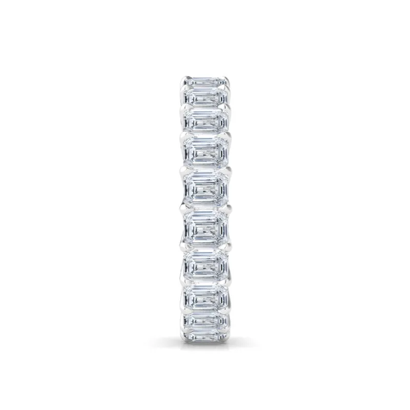 Petite Emerald Cut Diamond Eternity Band