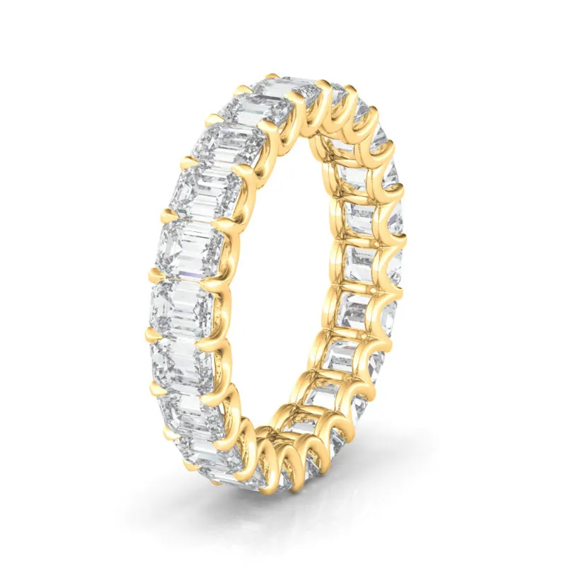 Petite Emerald Cut Diamond Eternity Band