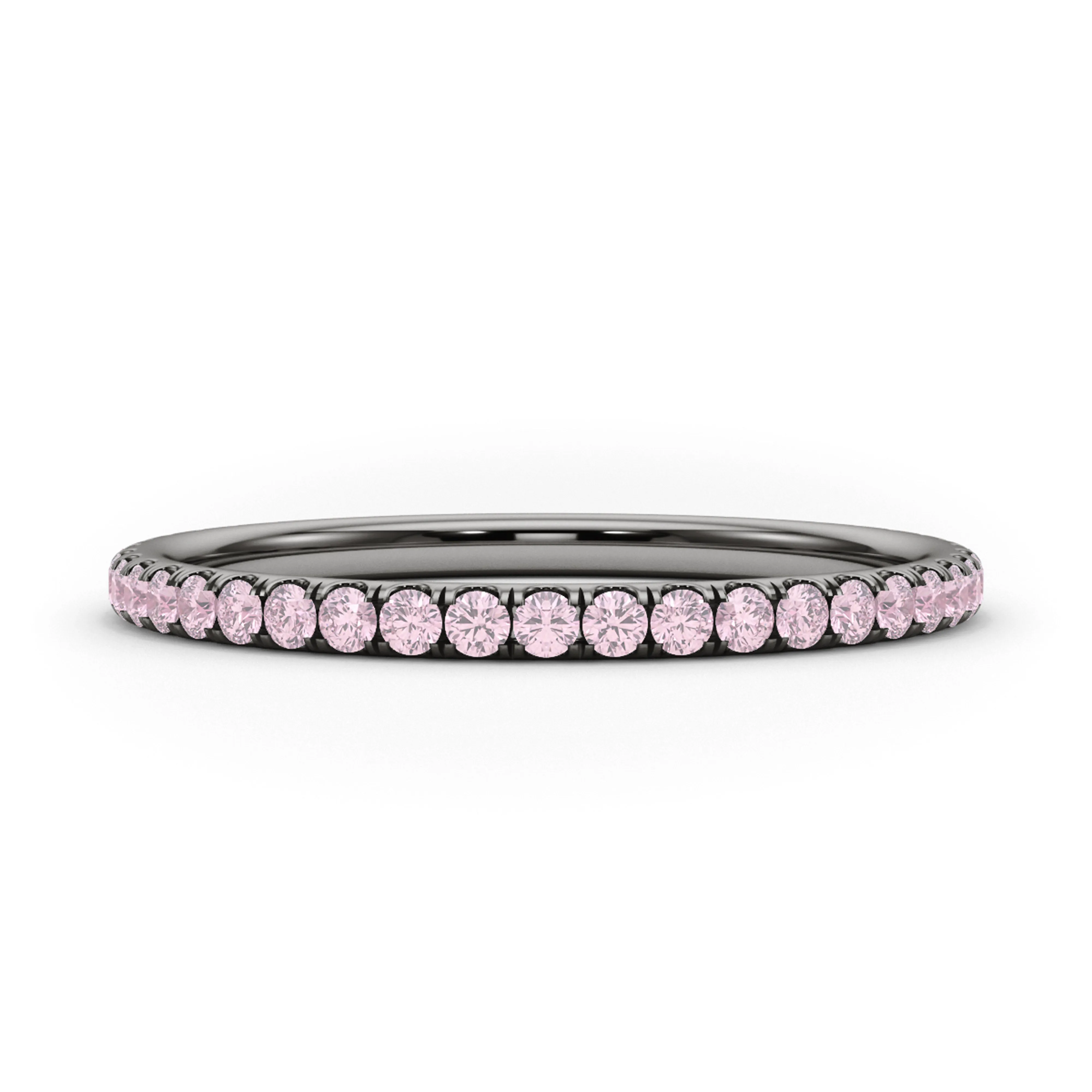 Petite Fancy Pink Diamond Eternity Band