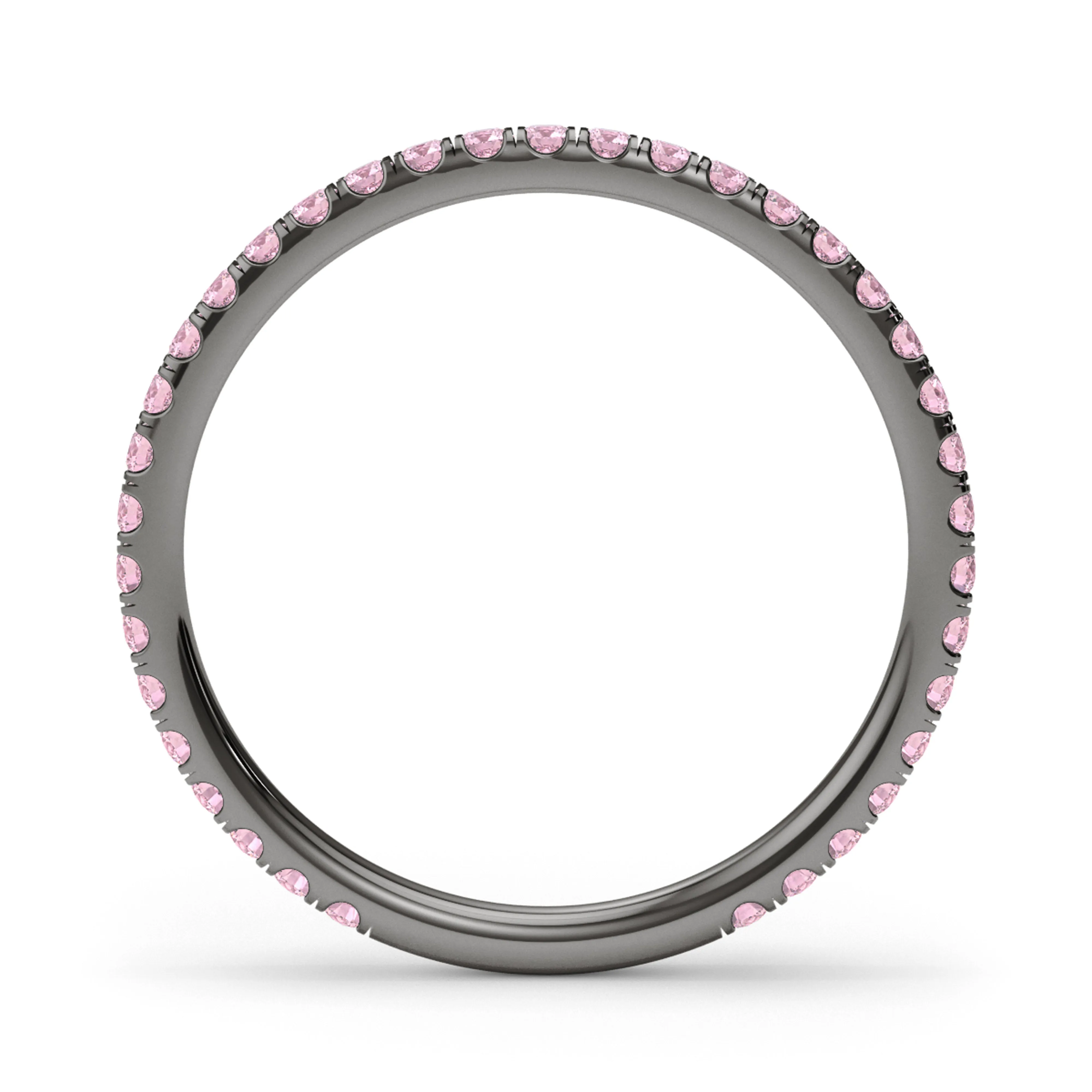 Petite Fancy Pink Diamond Eternity Band