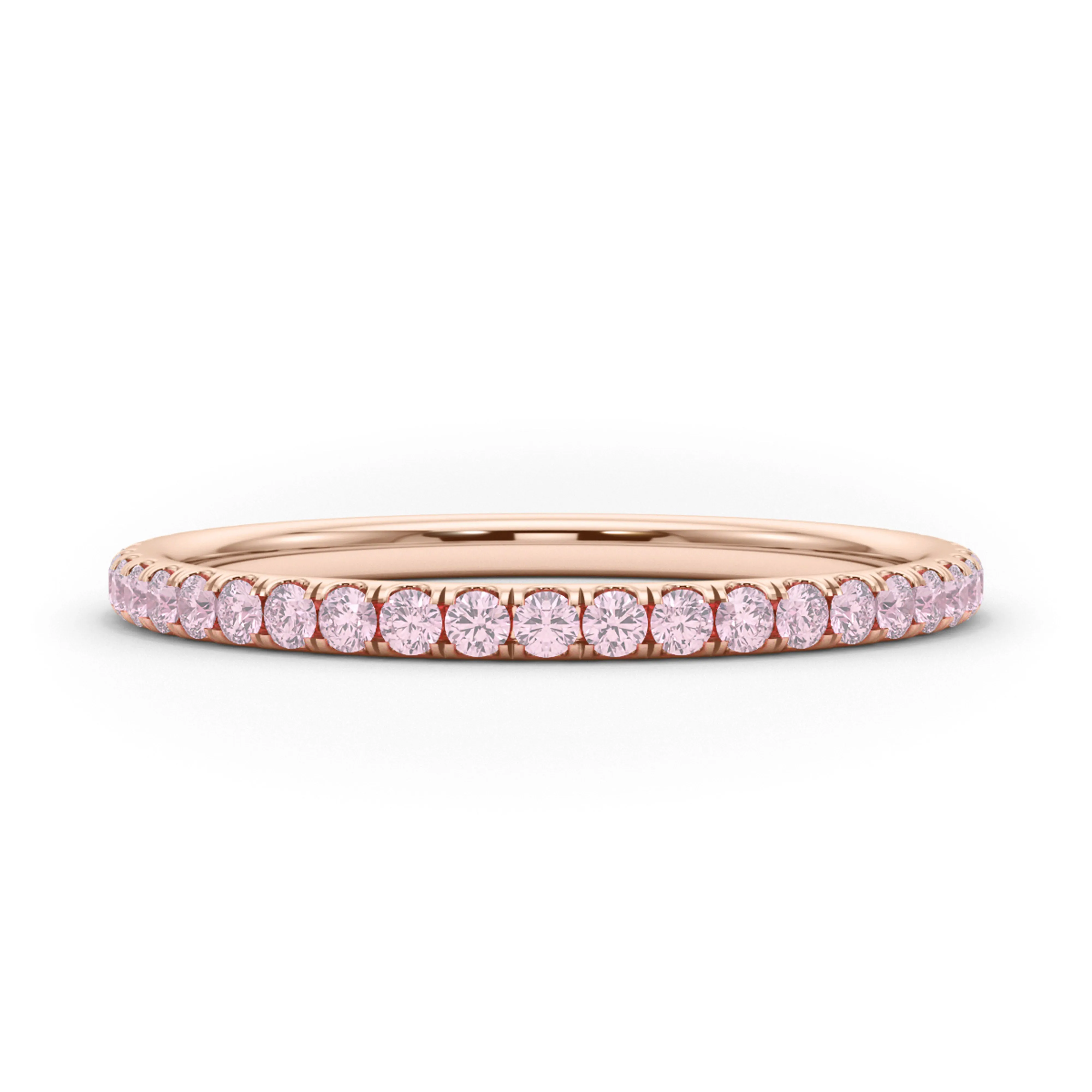 Petite Fancy Pink Diamond Eternity Band