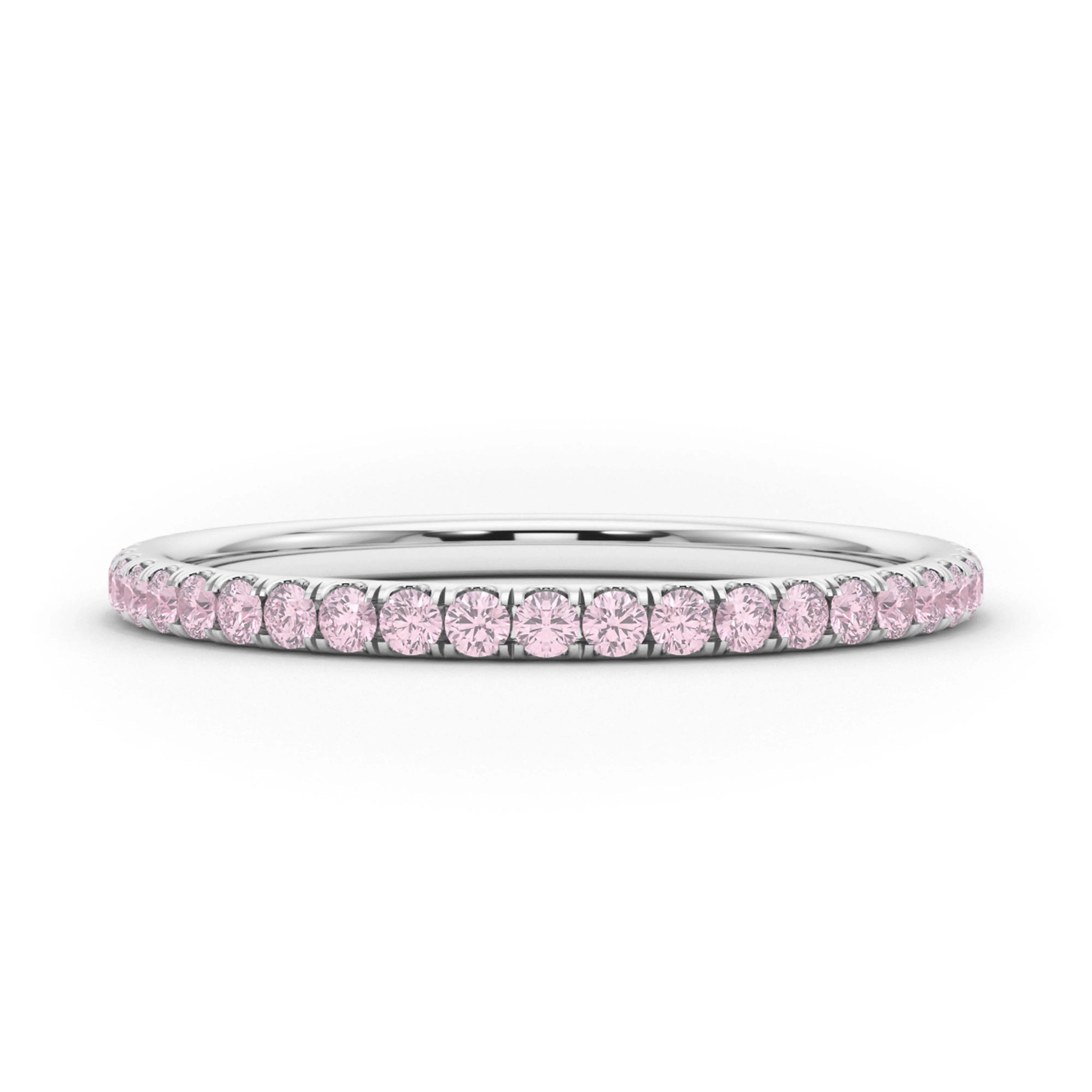 Petite Fancy Pink Diamond Eternity Band