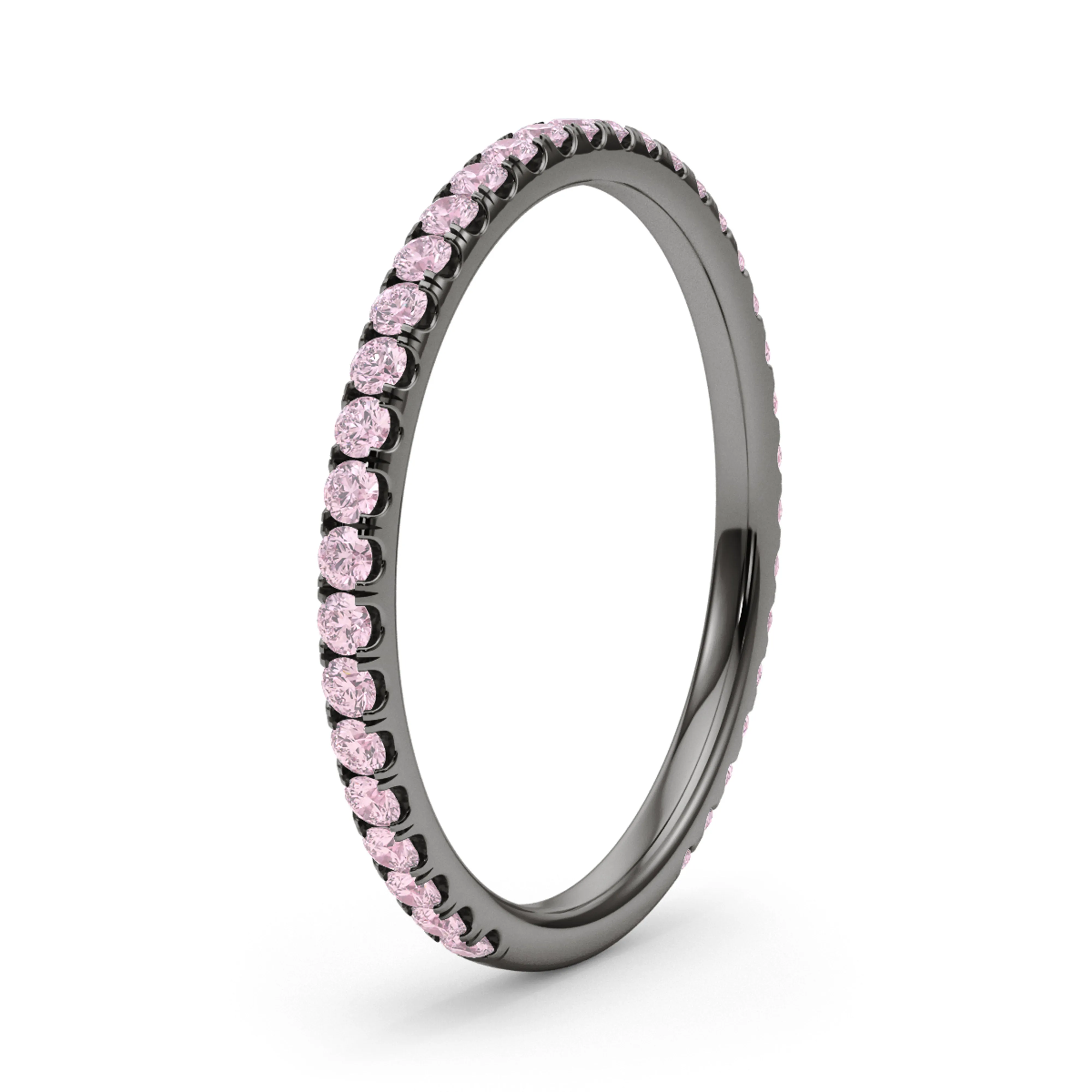 Petite Fancy Pink Diamond Eternity Band