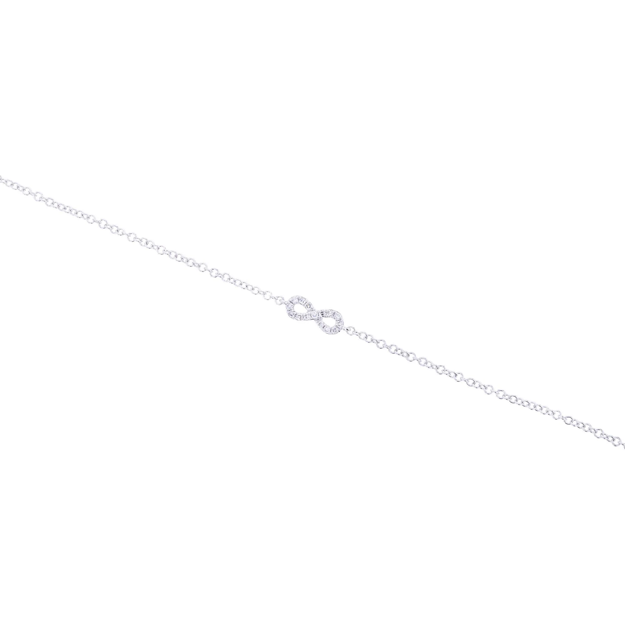 Petite Infinity Chain Diamond Bracelet